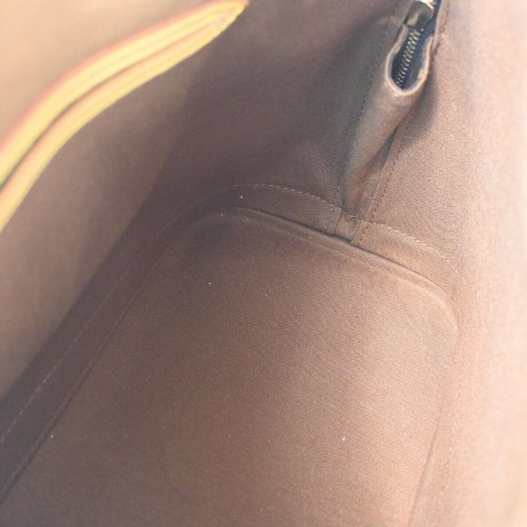 LOUIS VUITTON LV Logo Alma Hand Bag Monogram Leather Brown France M51130 88BX884 - Picture 14 of 15